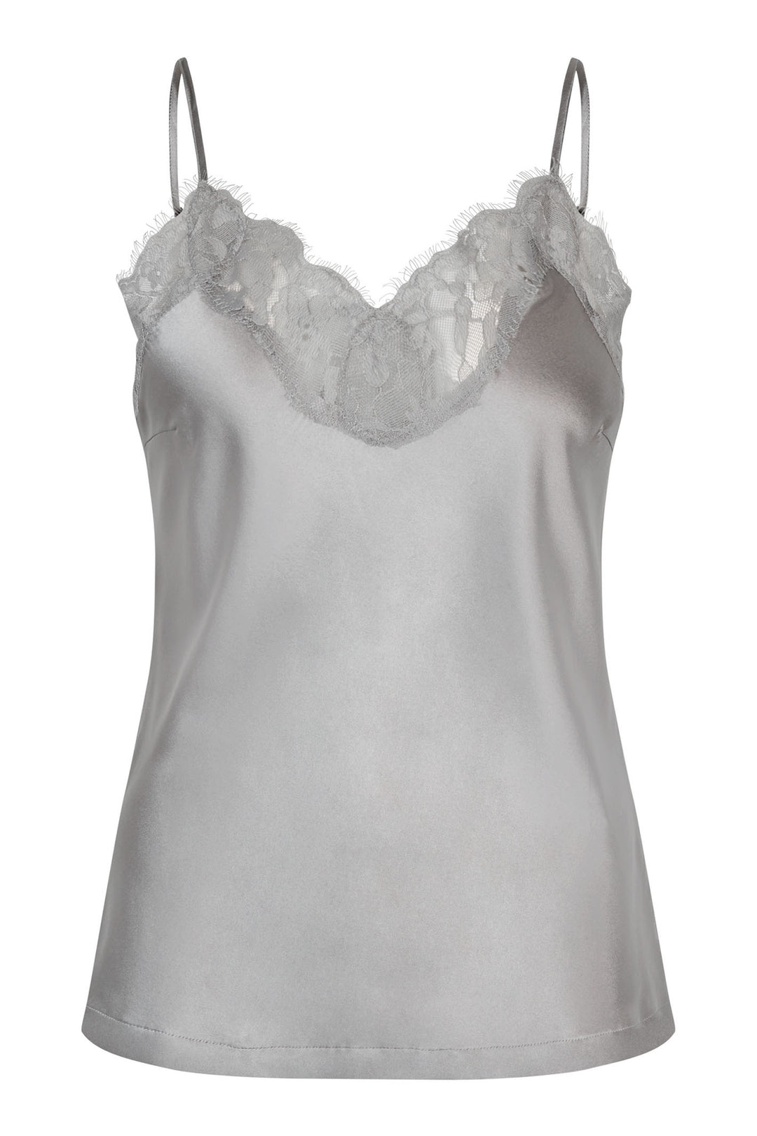 Dea Kudibal Top Verinadea Strap Camisole Lace Detail Steel Grey 1961024 - Lonah Boutique