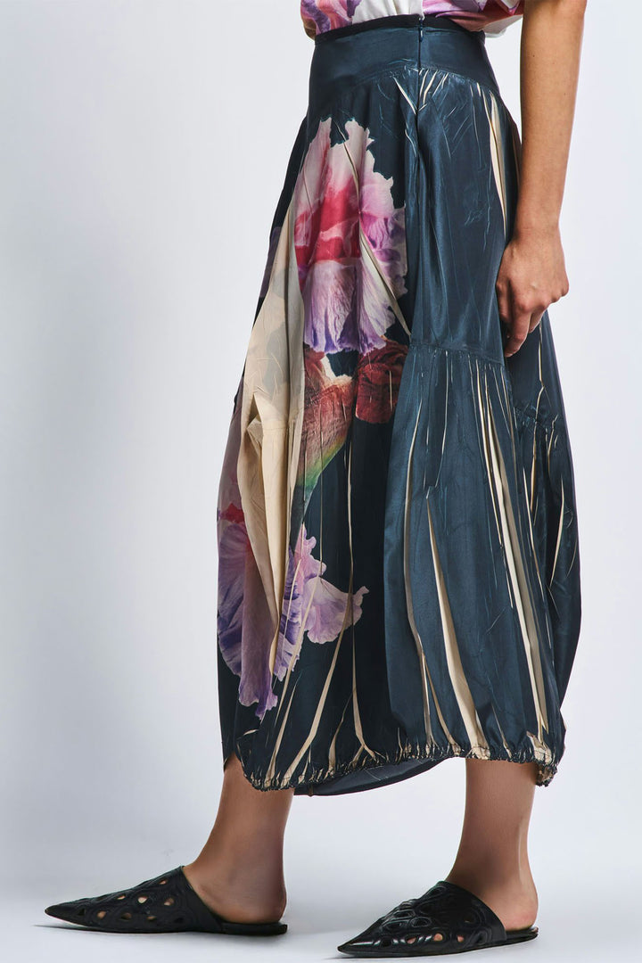 High Celebrate Iris Flower Print Skirt S20341 00047 - Lonah Boutique Westbourne