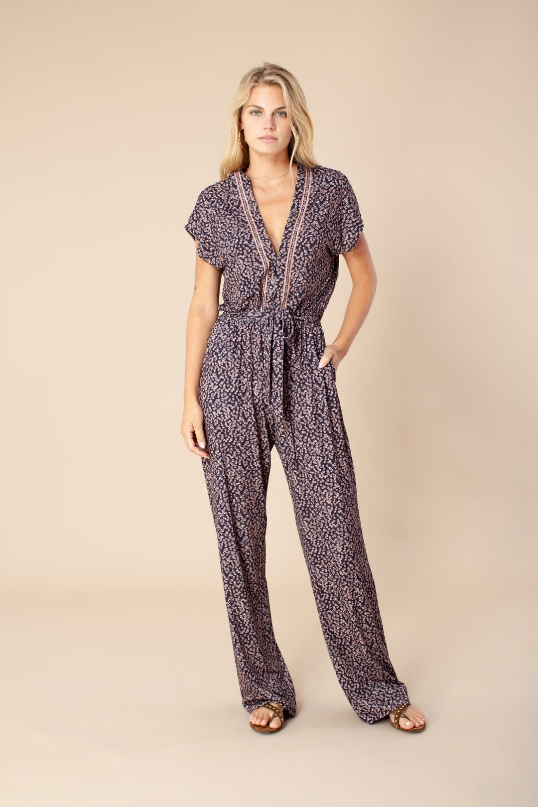Hale Bob H11WS8590 Cricket Jumpsuit Black