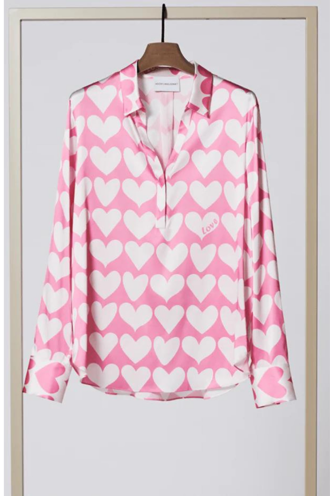 Herzen's Angelegenheit 6160 Shirt Pink With White Hearts