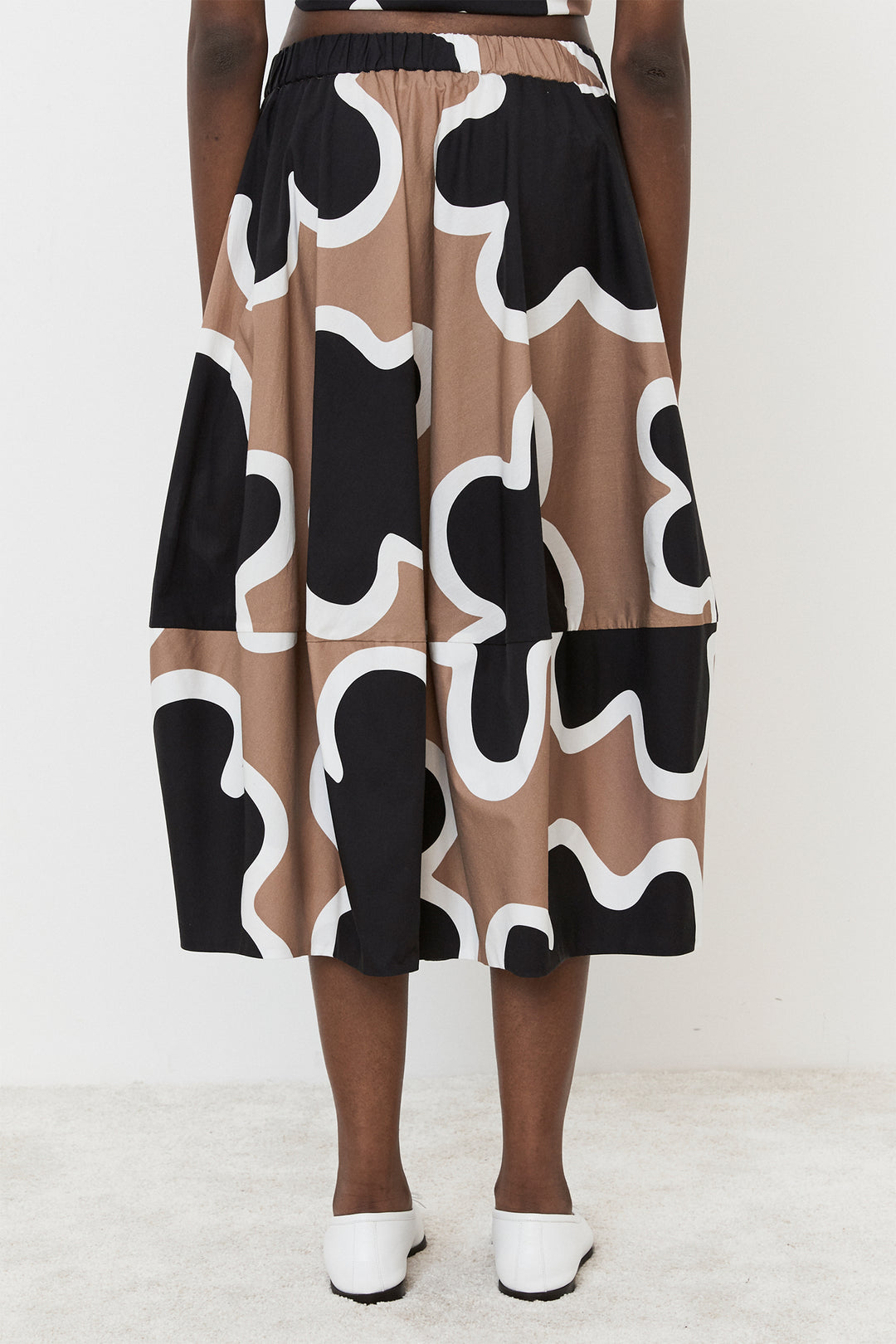 Meimeij Skirt Black Multi M5ES05 - Lonah Boutique Westbourne