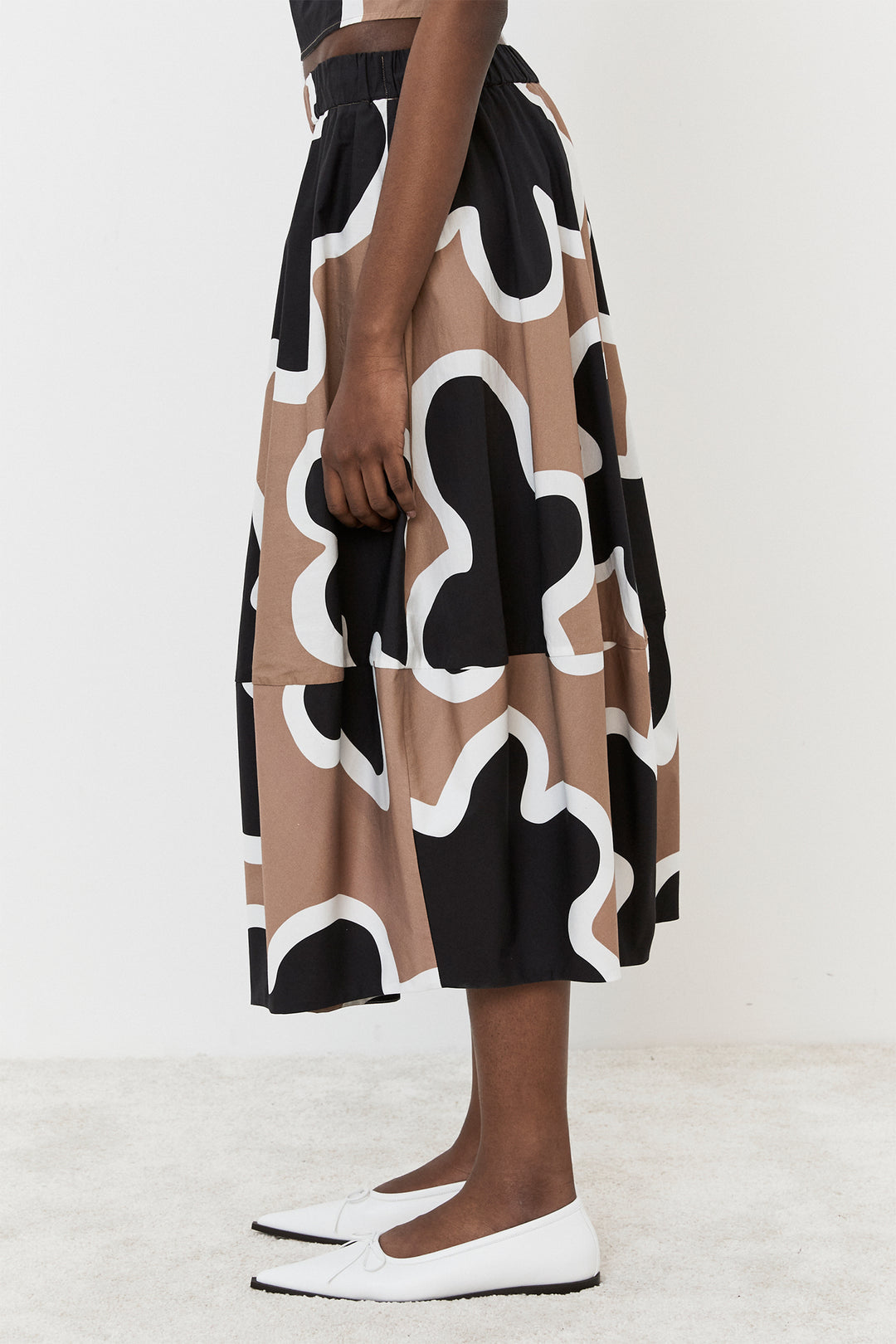 Meimeij Skirt Black Multi M5ES05 - Lonah Boutique Westbourne