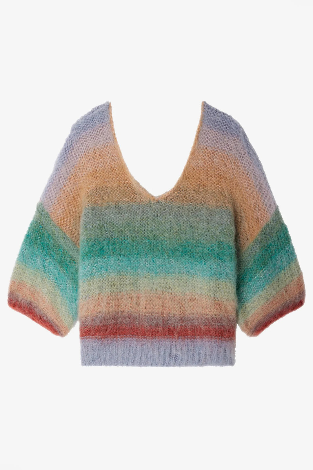 Mes Demoiselles Stuti Blue Green Oversized Brushed Mohair Jumper