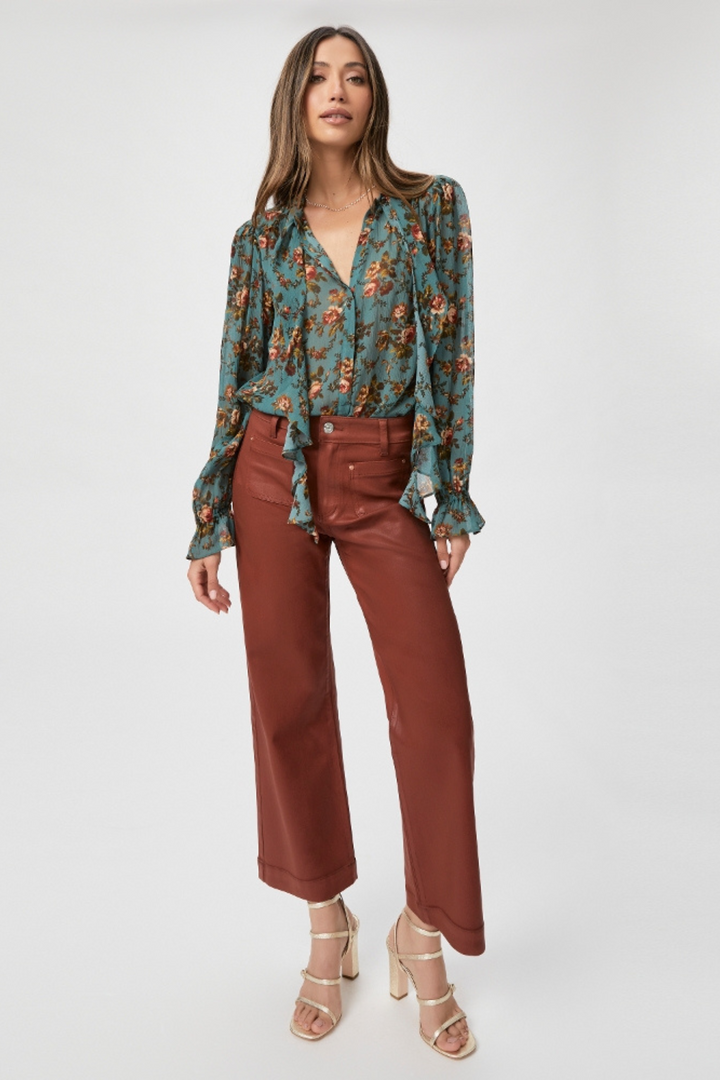 Paige Clemency Blouse Fog Blue