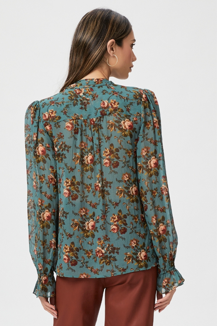 Paige Clemency Blouse Fog Blue