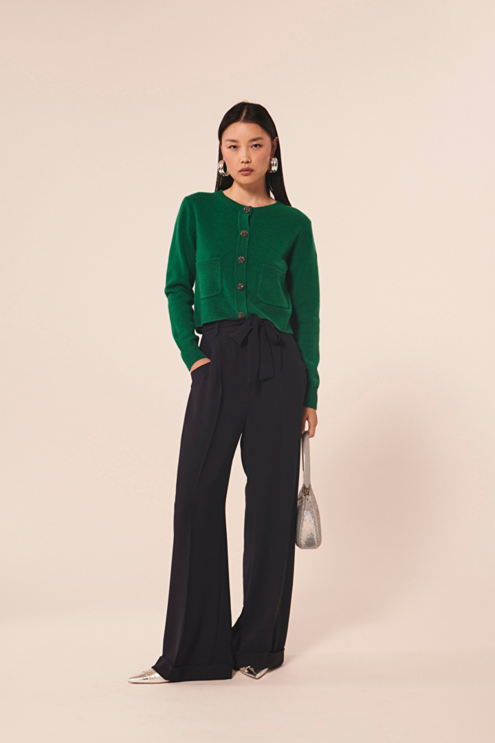 Tara Jarmon TSGIM23TS676 Gyslain Emerald Cardigan