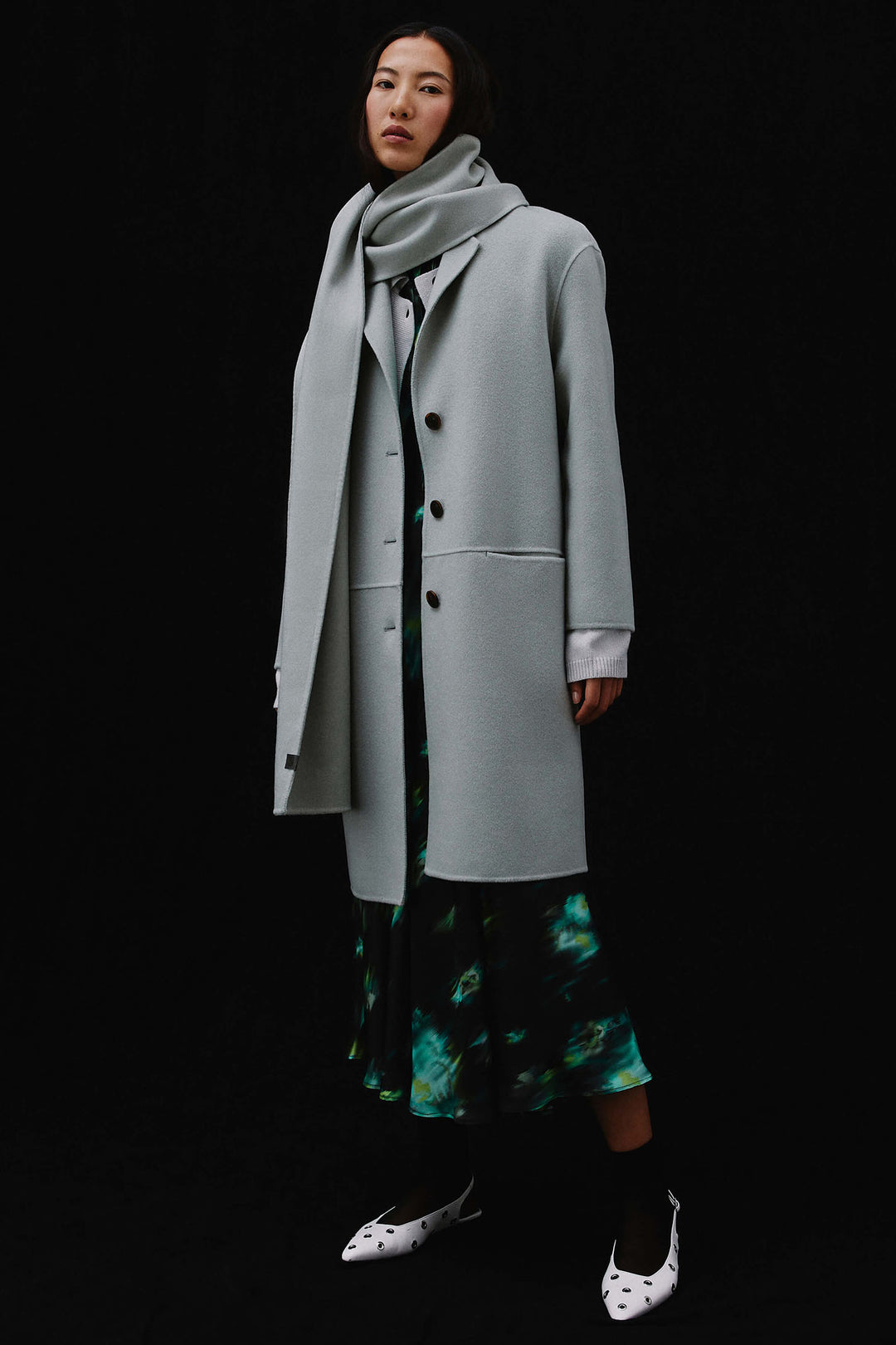 Beatrice B Coat Cashmere Mix Single Breast 24FA2584DOUBLEWS