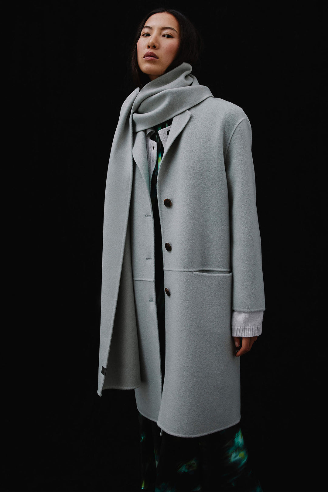 Beatrice B Coat Cashmere Mix Single Breast 24FA2584DOUBLEWS