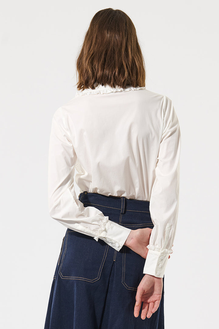 Dea Kudibal 1680125 Otilliadea Cotton Stretch Blend Shirt Natural White - Lonah Boutique Bournemouth