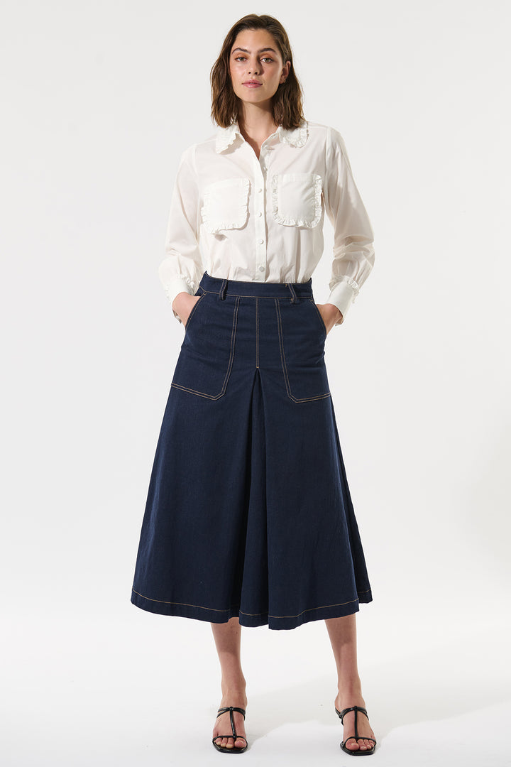 Dea Kudibal 1680125 Otilliadea Cotton Stretch Blend Shirt Natural White - Lonah Boutique Bournemouth