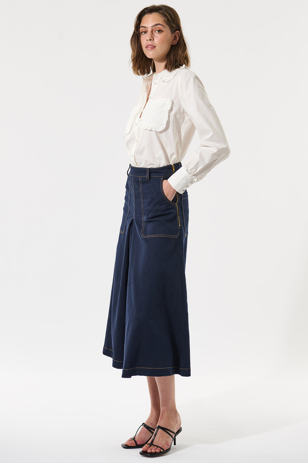 Dea Kudibal 1680125 Otilliadea Cotton Stretch Blend Shirt Natural White - Lonah Boutique Bournemouth