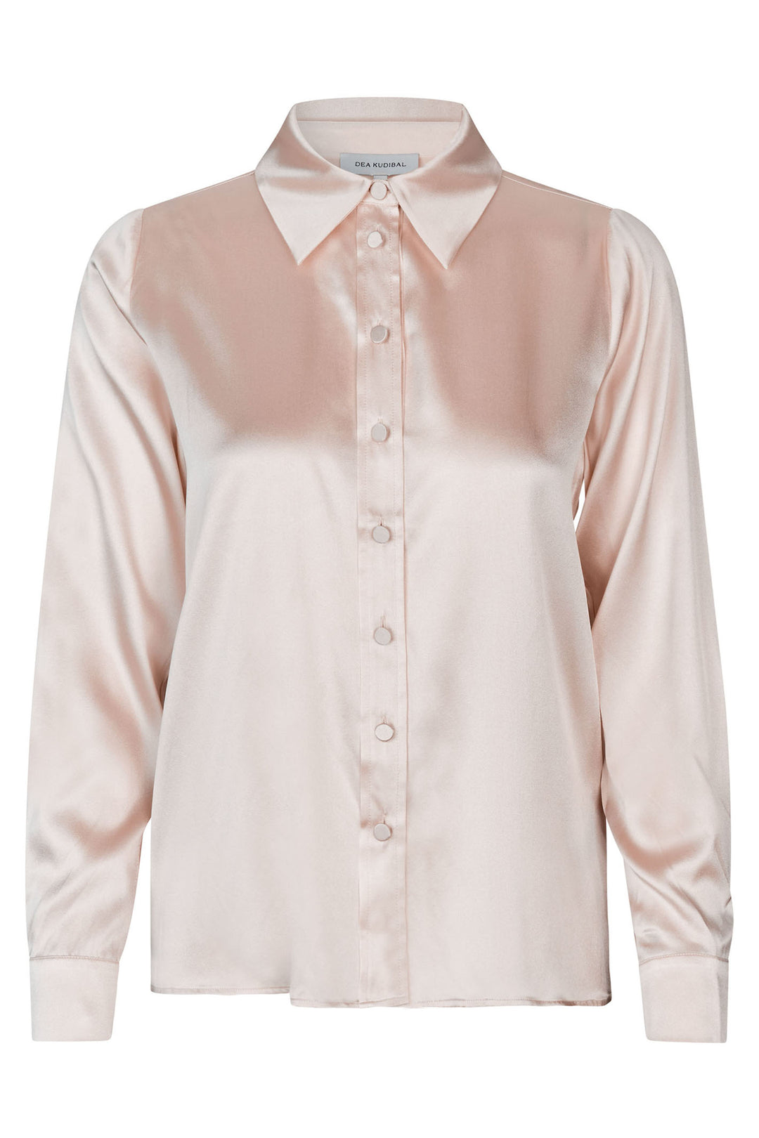 Dea Kudibal Silk Shirt Aidadea Feature Collar Champagne 0741024 - Lonah Boutique