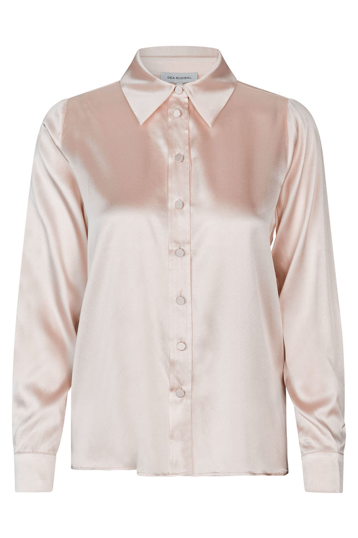 Dea Kudibal Silk Shirt Aidadea Feature Collar Champagne 0741024 - Lonah Boutique