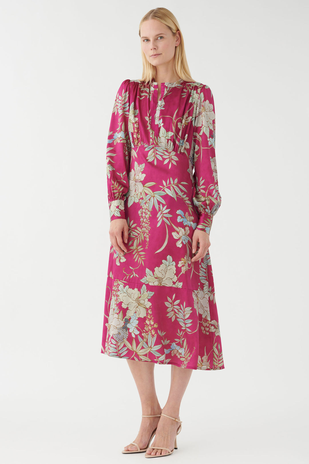 Dea Kudibal Silk Dress Rudydea Floral Print Pink 1050724 - Lonah Boutique