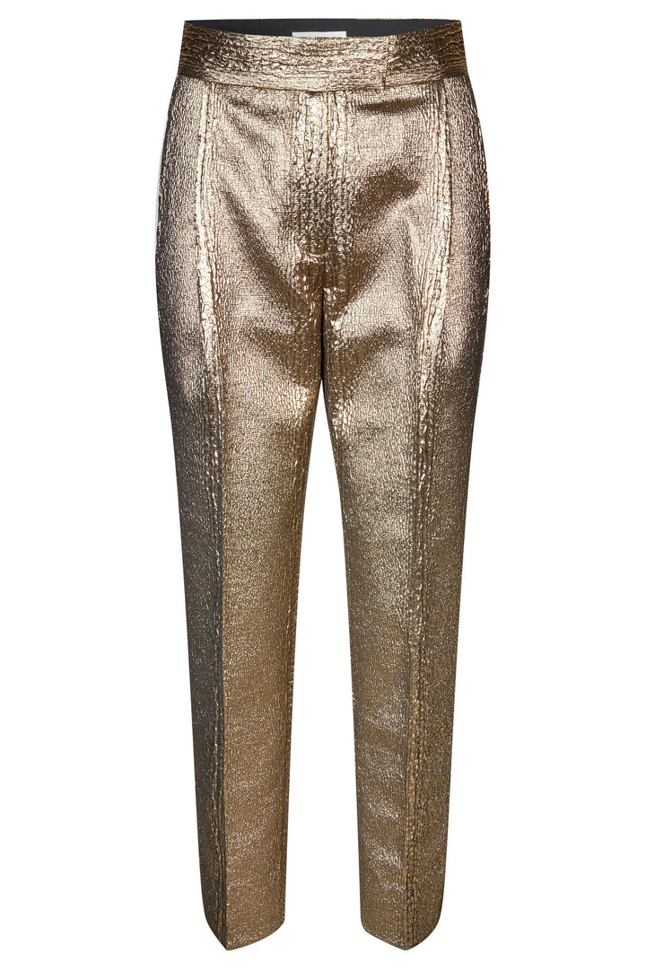 Dea Kudibal Trousers Camettidea Pleat Front Black Gold 0381024 - Lonah Boutique