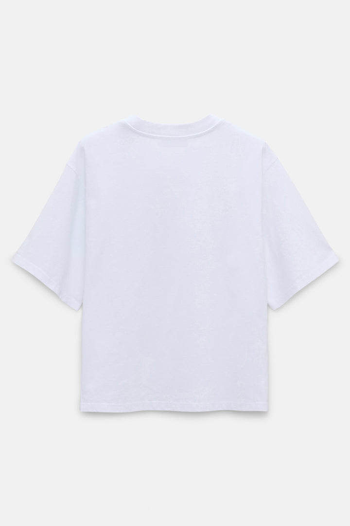 Dorothee Schumacher 423601 White Sky Daydream Flower Print T-Shirt 008