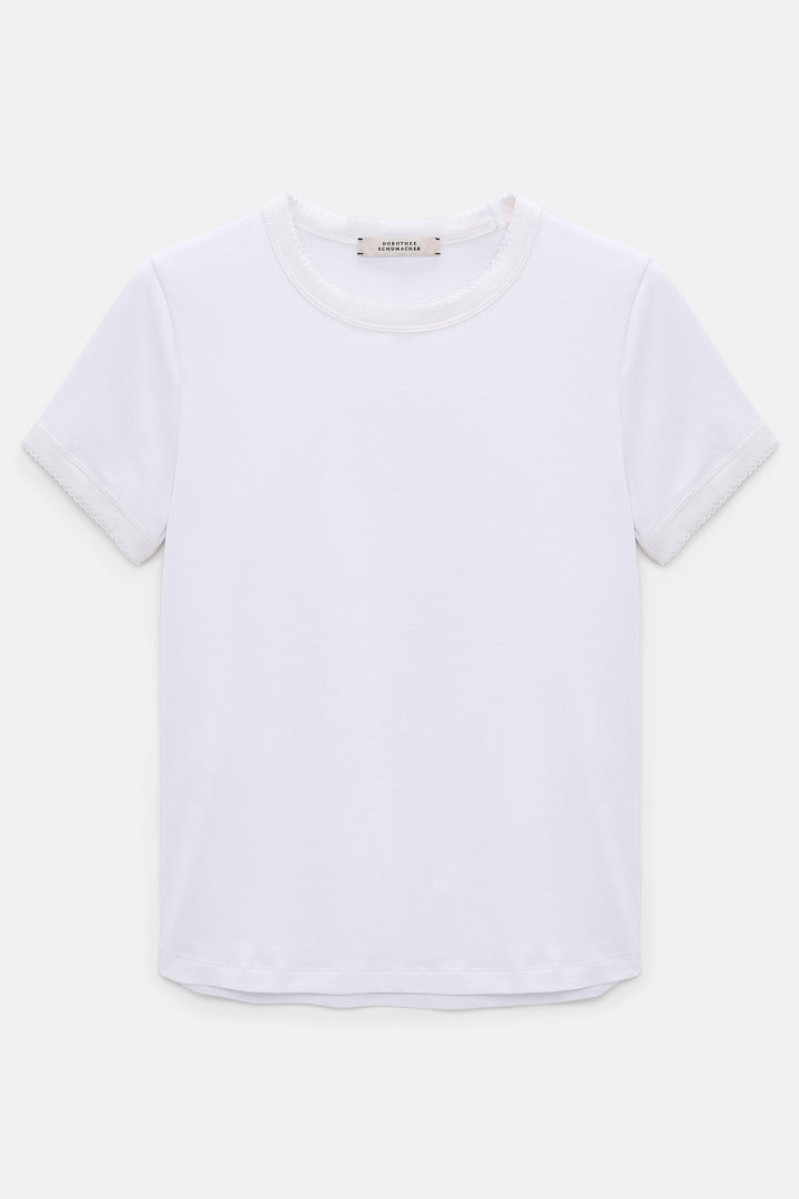 Dorothee Schumacher 428314 Camellia White All Time Favourites T-Shirt 110