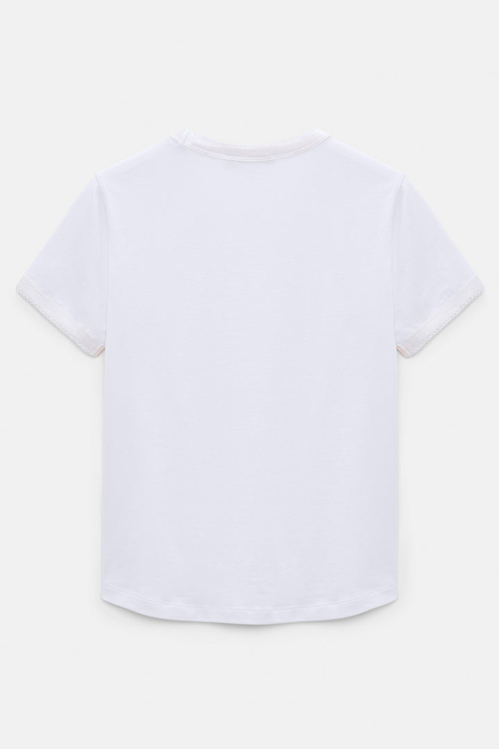 Dorothee Schumacher 428314 Camellia White All Time Favourites T-Shirt 110