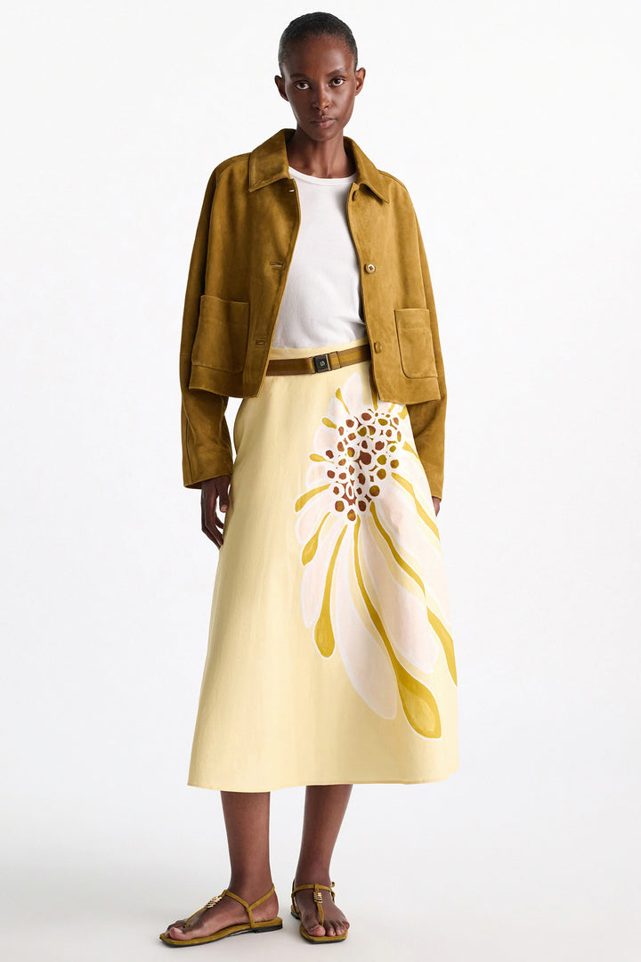 Dorothee Schumacher 444312 Greenish Brown Soft Touch Suede Jacket 556