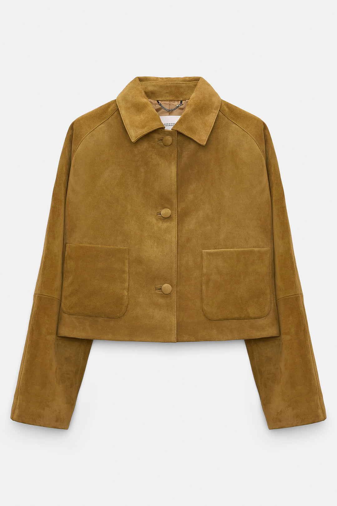 Dorothee Schumacher 444312 Greenish Brown Soft Touch Suede Jacket 556