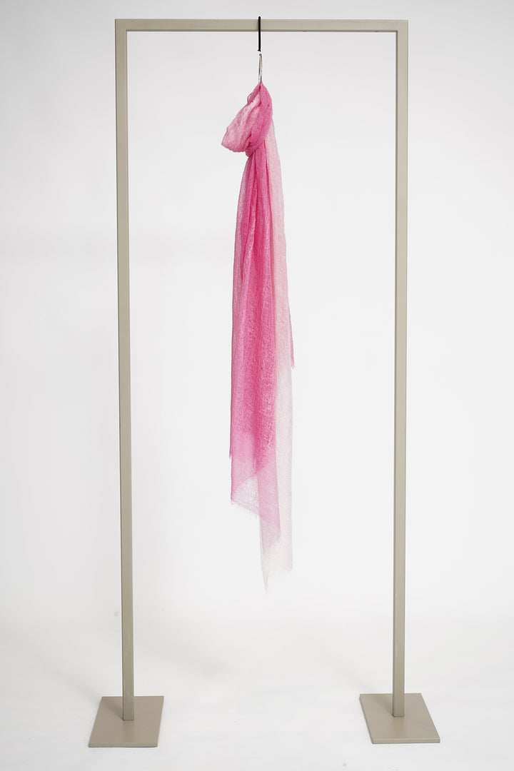Herzen 25262-5031 Dragon Fruit Pink Scarf, knotted