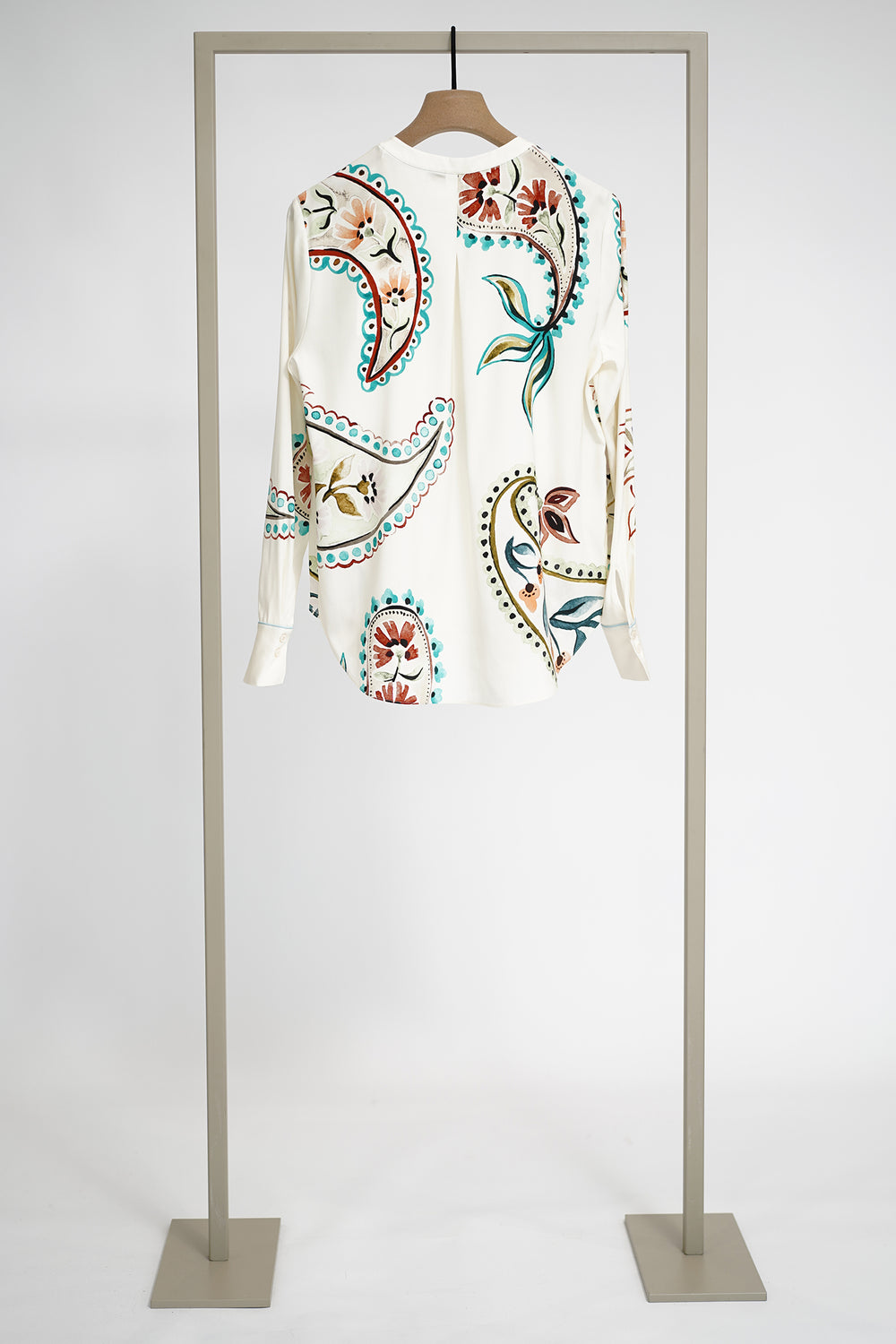 Herzen 25262-6058 Turquoise Multi Long Sleeve Shirt, back