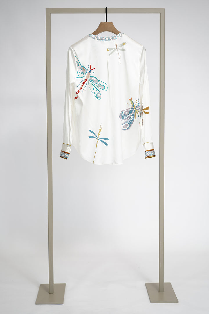 Herzen 25262-6153 Dragon Sky Blue Multicolour Shirt, back