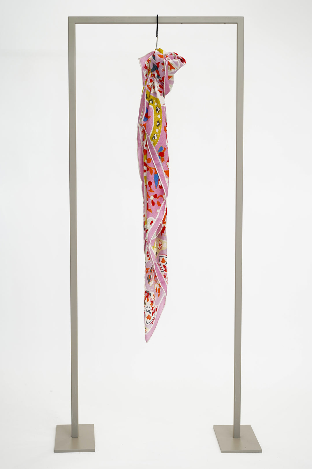 Herzen 25254-5023 Begonia Pink Print Silk Cashmere Shawl