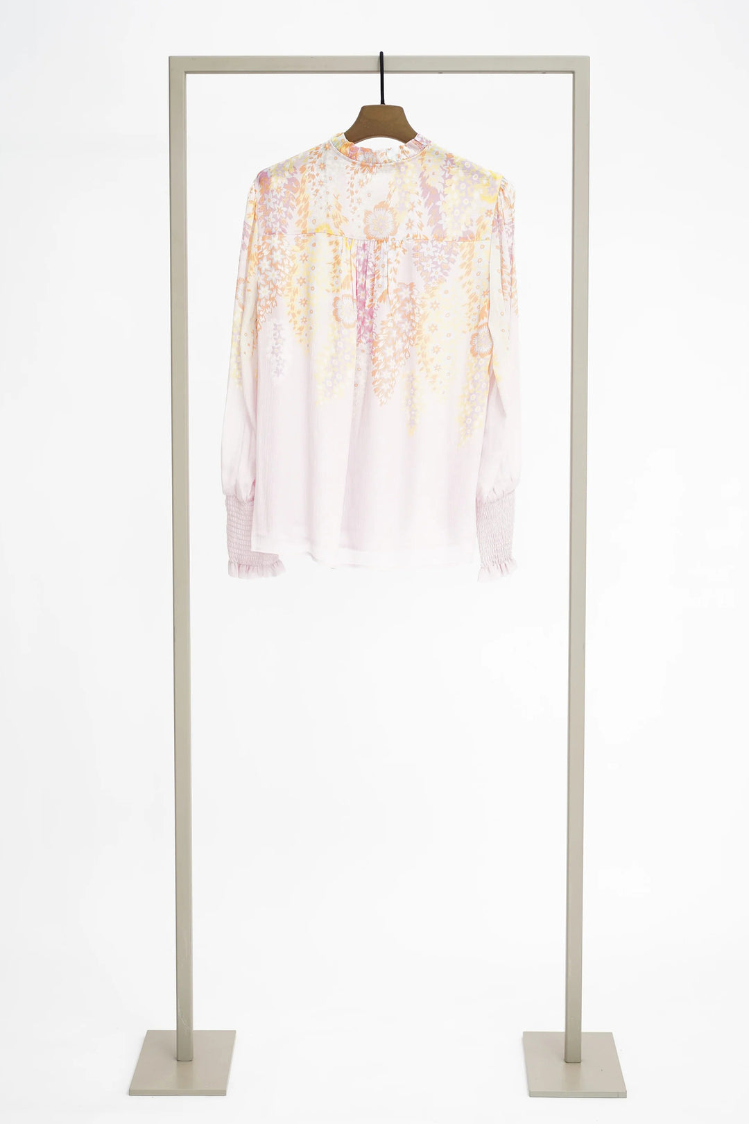 Herzens 25261 6702 Icy Pink Print Crinkle Blouse 261022