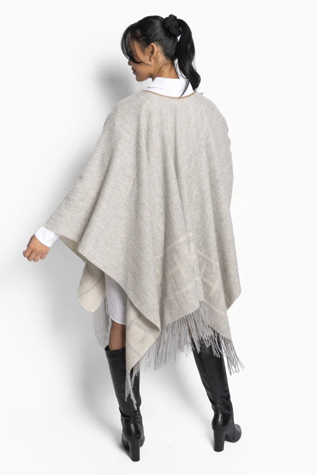 Hest 2510330252 Shawl Grey Melange