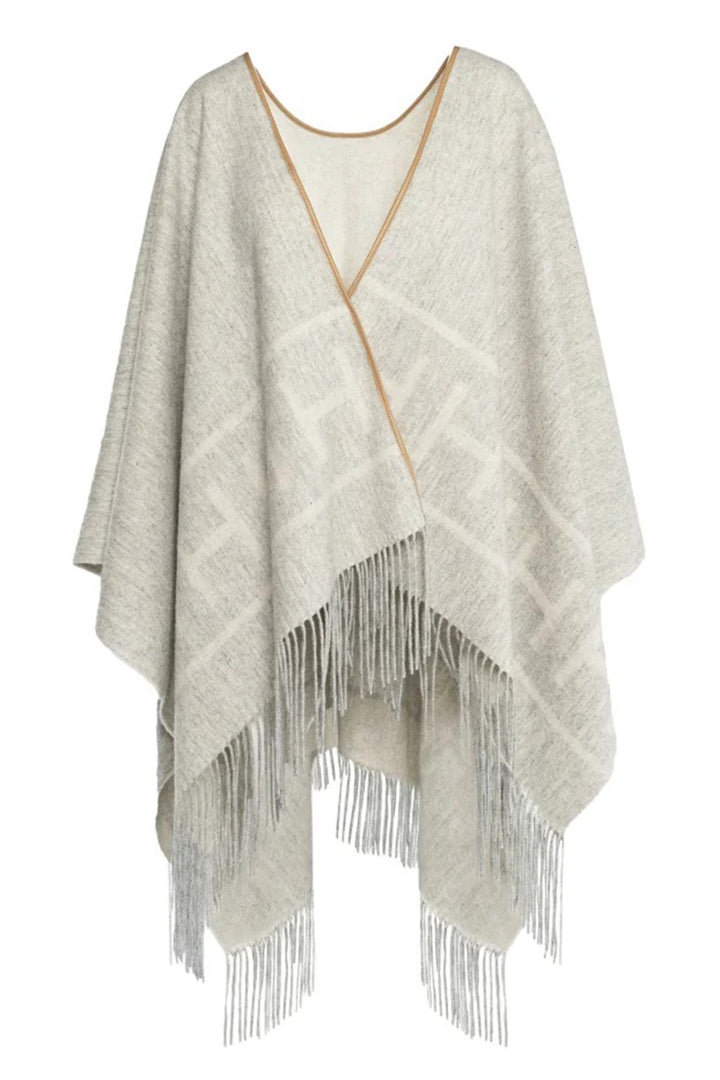 Hest 2510330252 Shawl Grey Melange