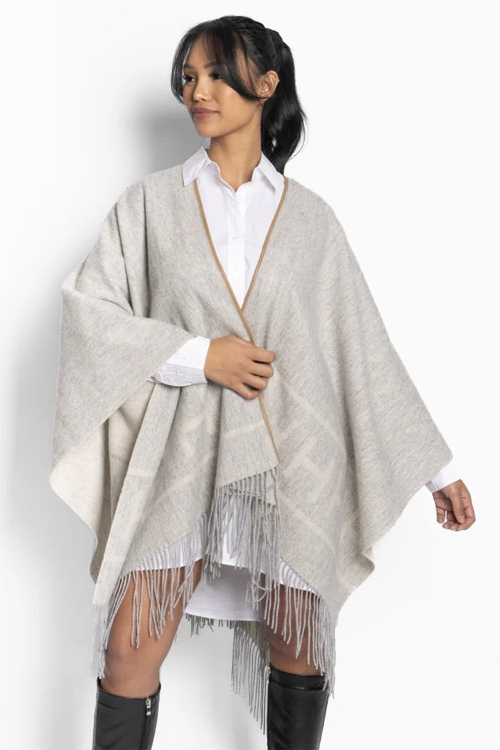 Hest 2510330252 Shawl Grey Melange