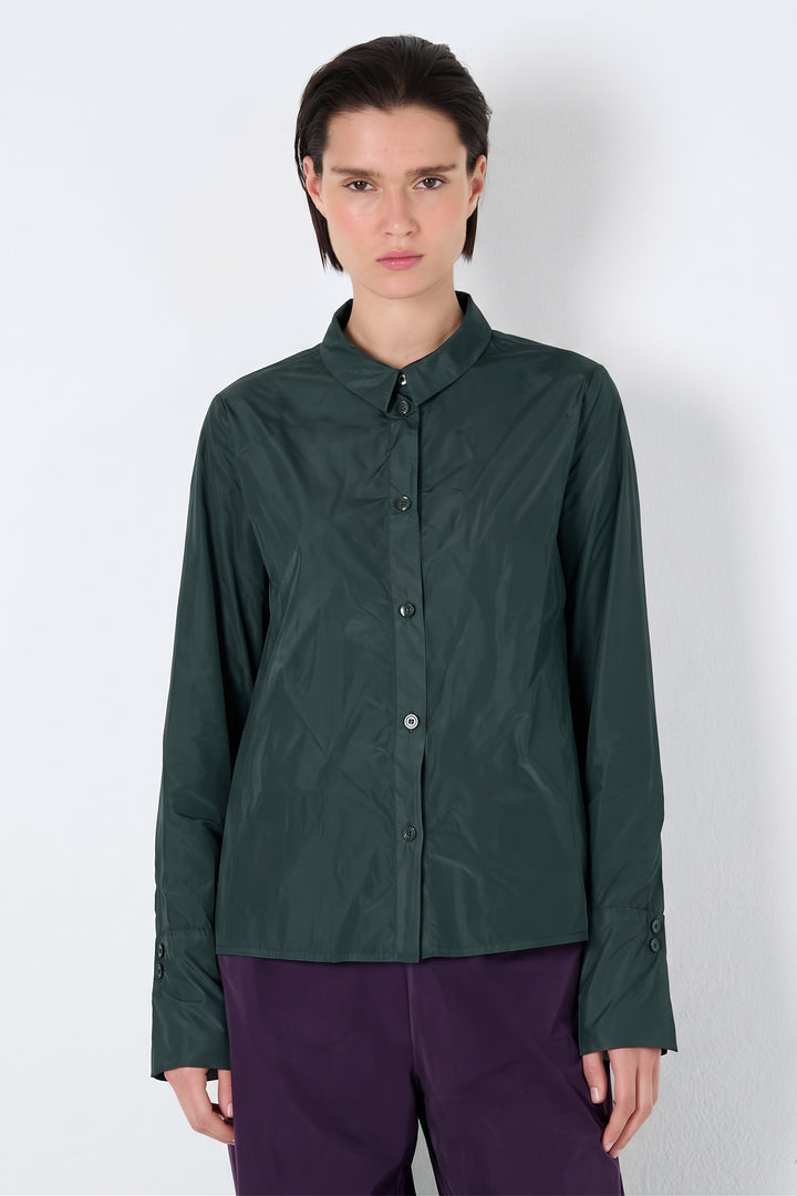 Katharina Hovman Forest Green Nice Blouse 265561, worn front