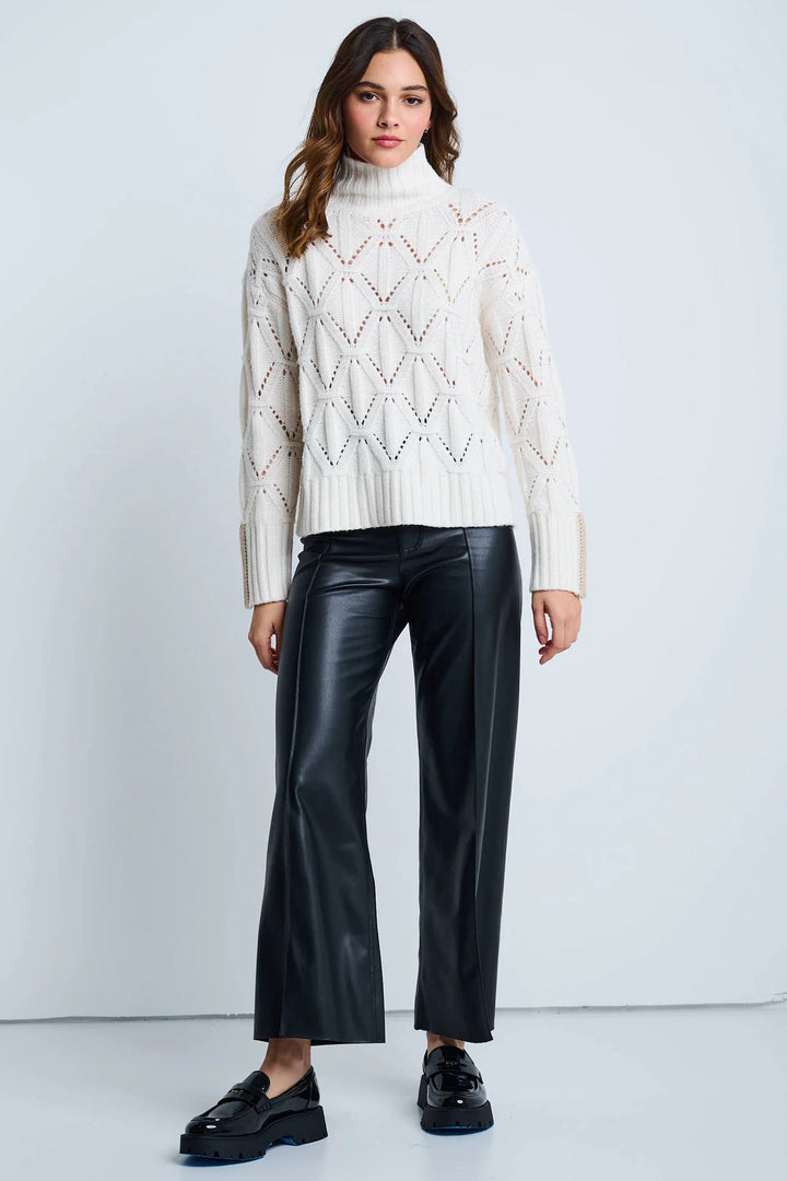 Lisa Todd F25-N112 The Stand Out Winter White Wool-Blend Jumper