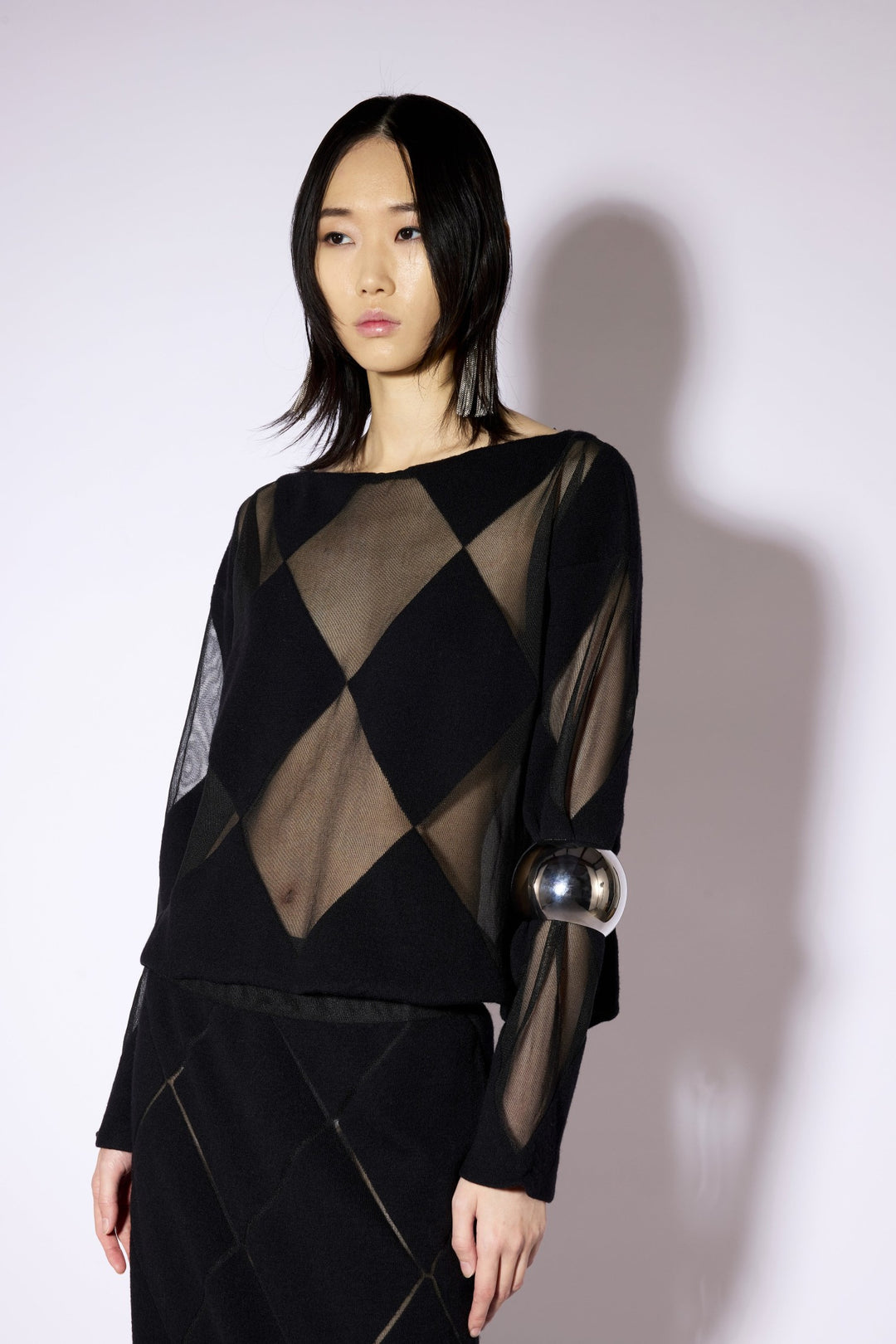 Liviana Conti Black Wool Jumper F6WA90, front view
