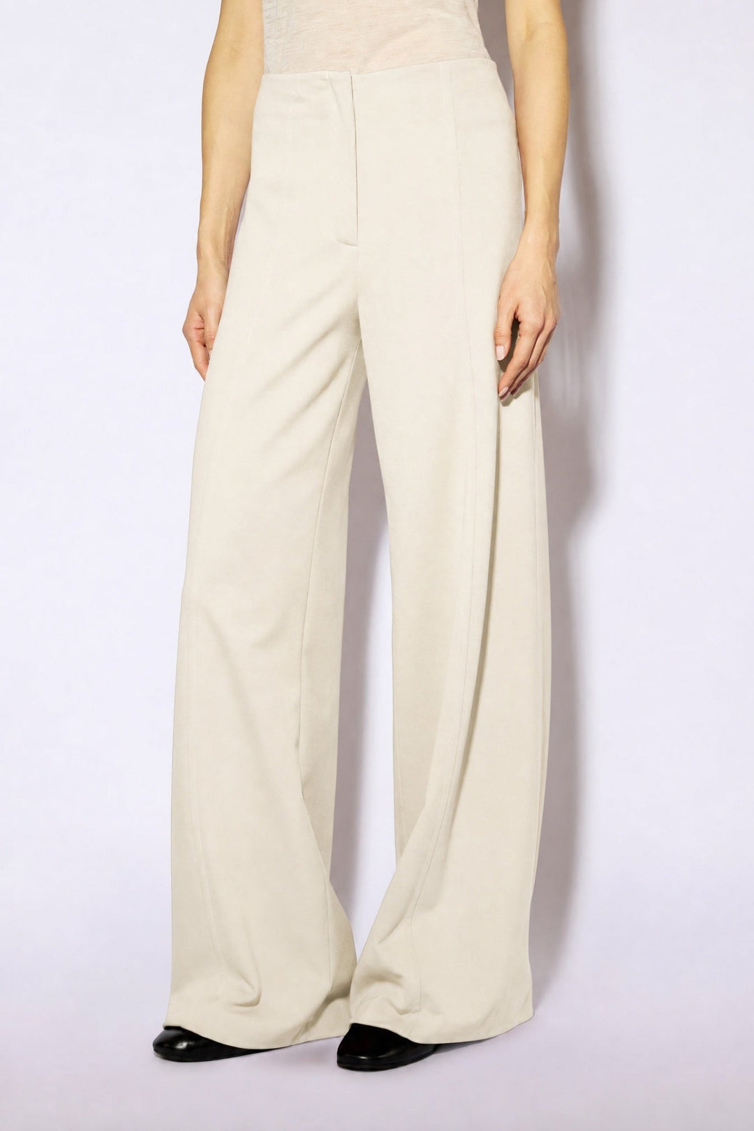 Liviana Conti Pumice White Trousers CNTI88, front view