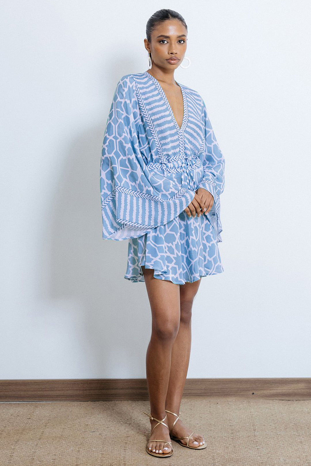Lois London Palermo Romper Kos Powder Blue - Lonah Boutique Bournemouth