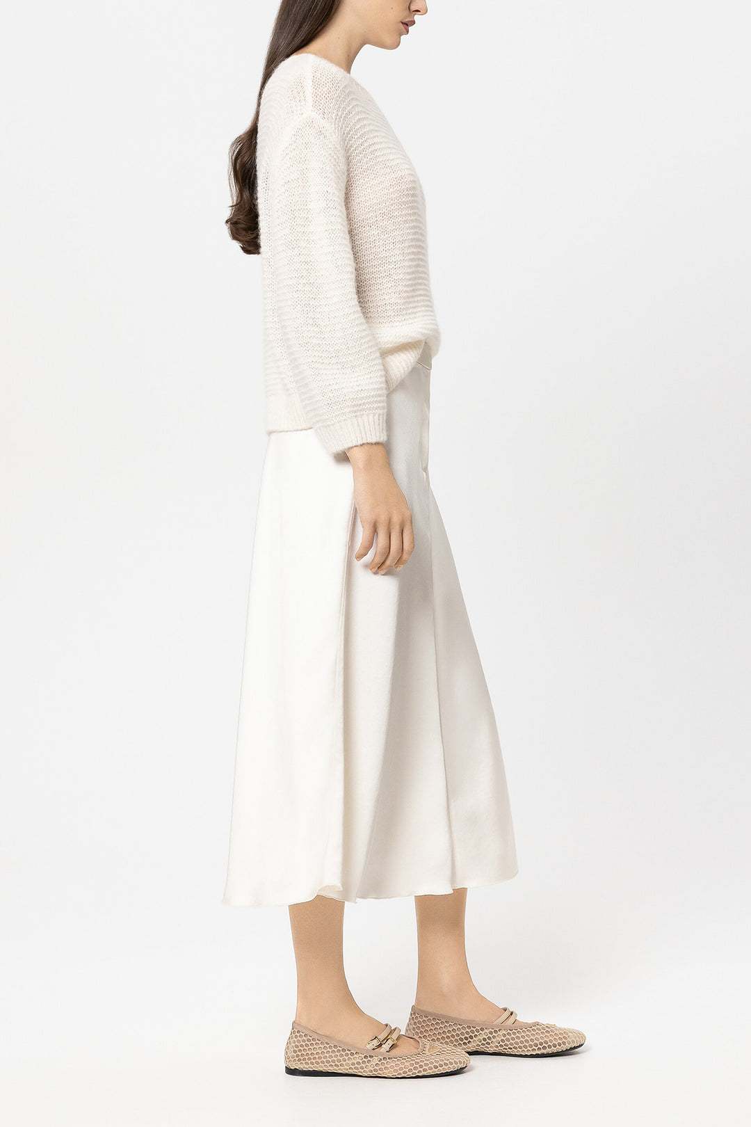 Lucia Cerano 53831 3777 Cream Satin Skirt