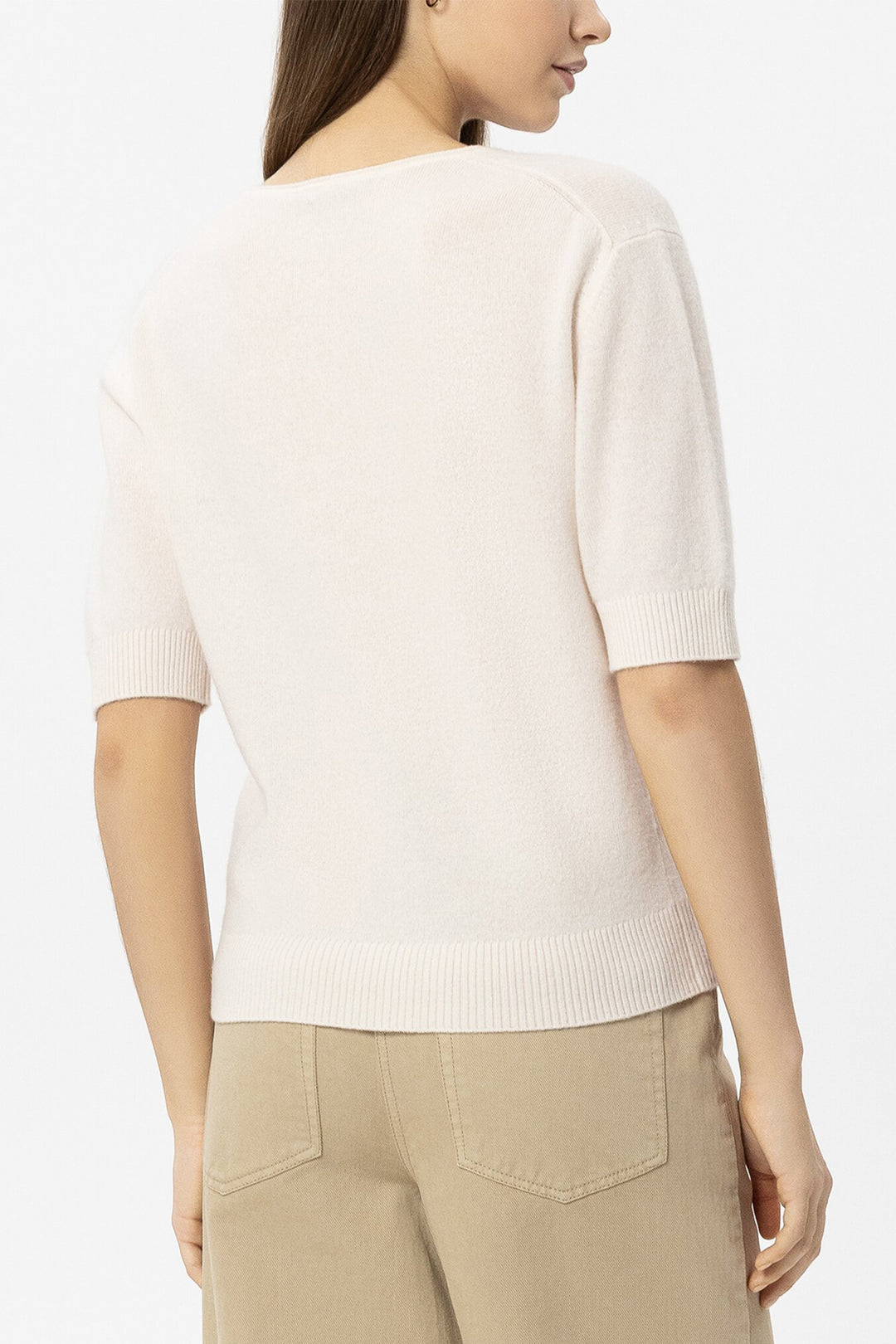 Luisa Cerano 138772 5871 Milk Cream Cashmere Blend Jumper 0112