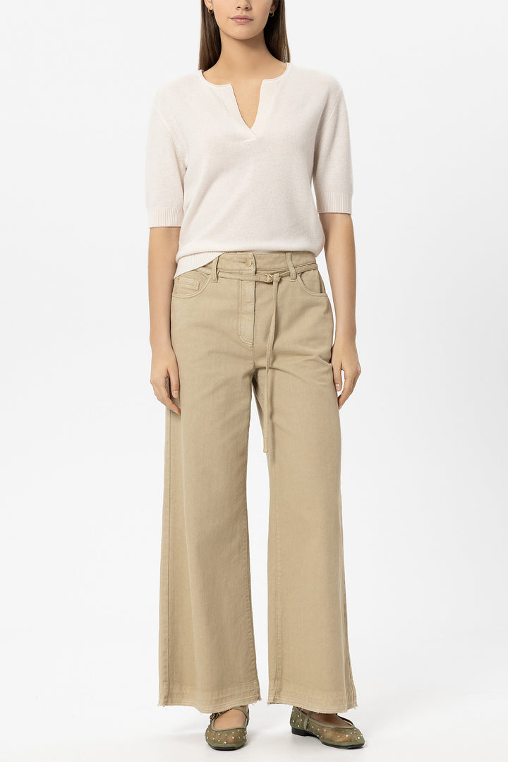 Luisa Cerano 138772 5871 Milk Cream Cashmere Blend Jumper 0112