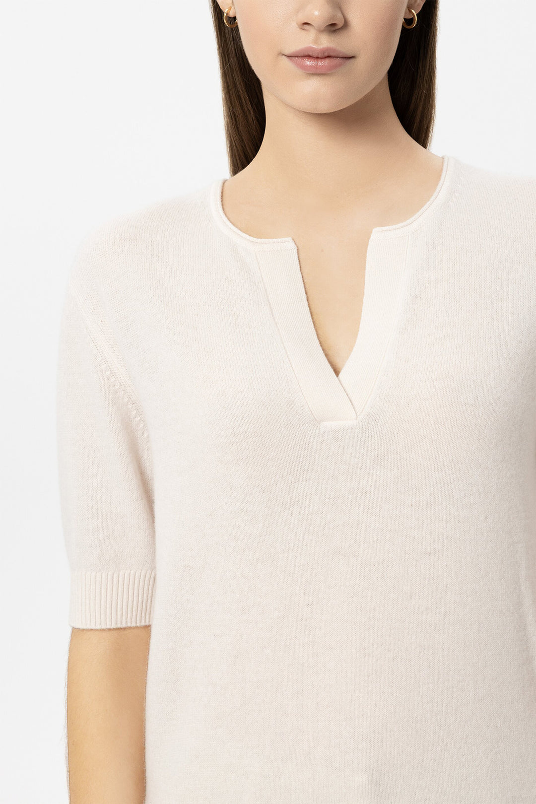 Luisa Cerano 138772 5871 Milk Cream Cashmere Blend Jumper 0112