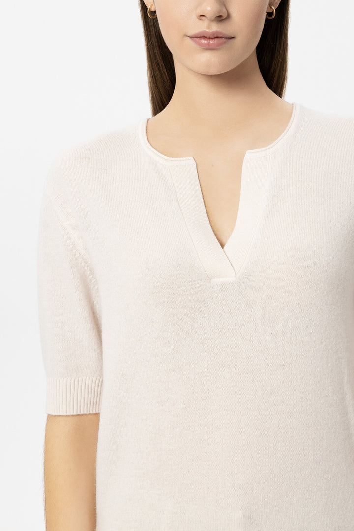 Luisa Cerano 138772 5871 Milk Cream Cashmere Blend Jumper 0112