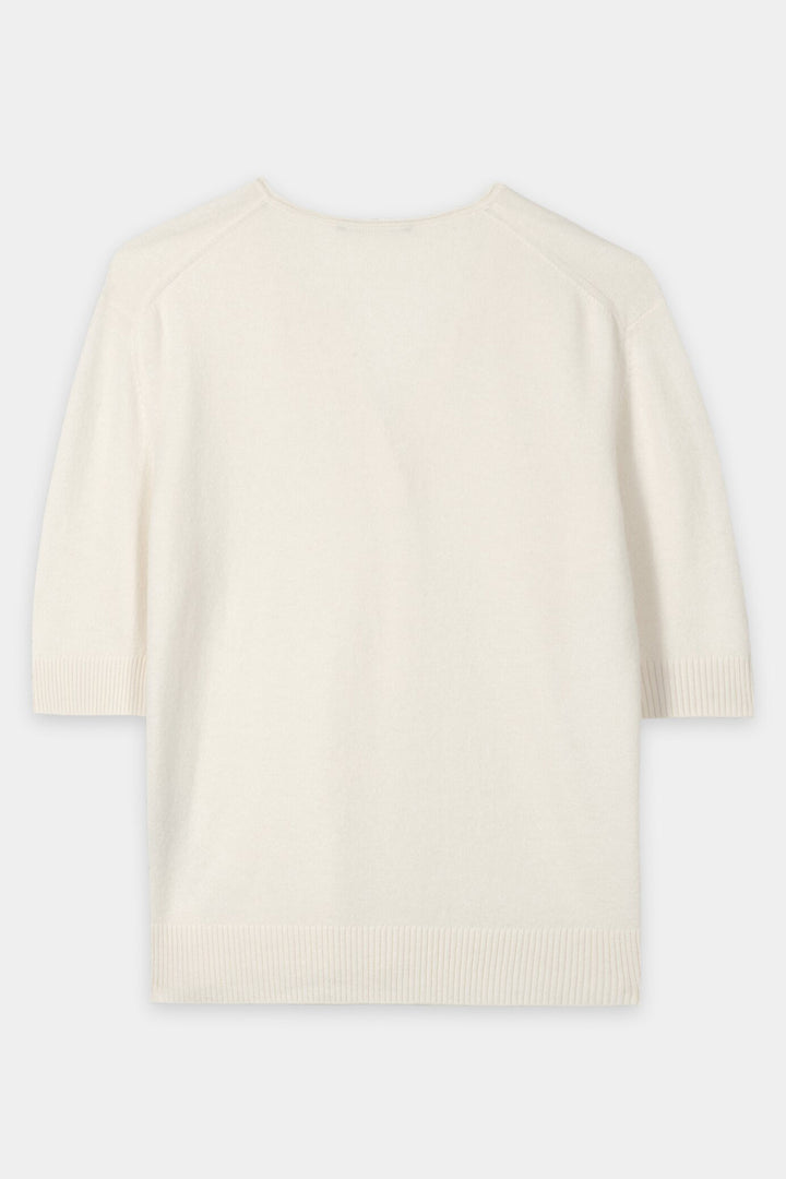 Luisa Cerano 138772 5871 Milk Cream Cashmere Blend Jumper 0112