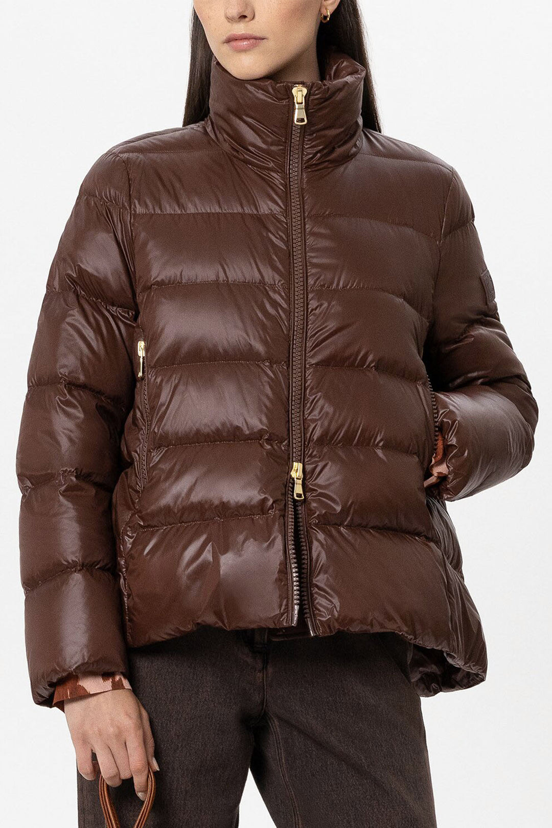 Luisa Cerano 448547/4133 Outdoor Padded Jacket Marone Brown, front view