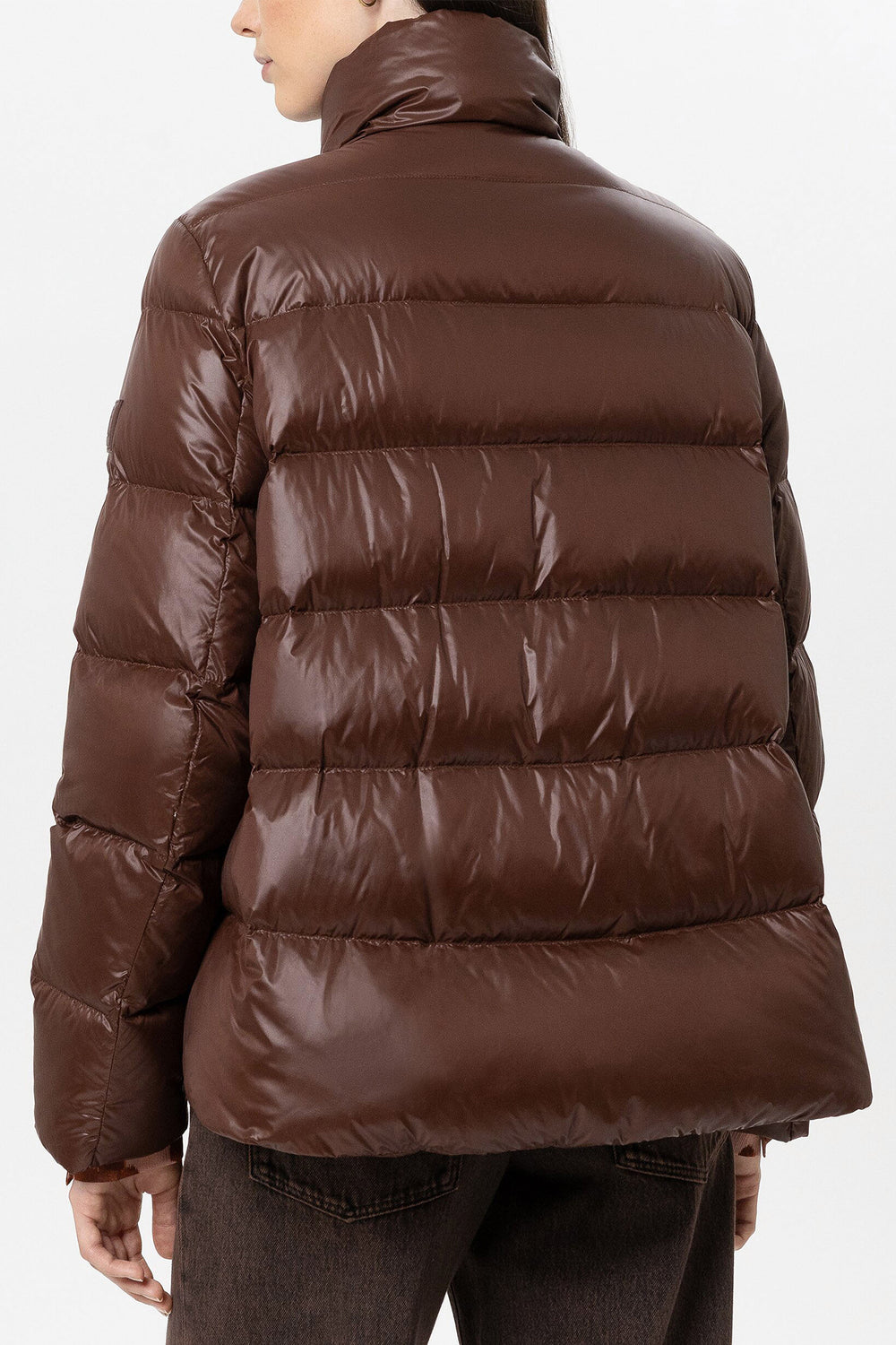Luisa Cerano 448547/4133 Outdoor Padded Jacket Marone Brown, back view