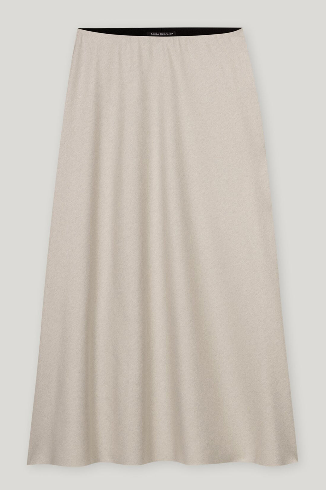 Beige skirt on a white background