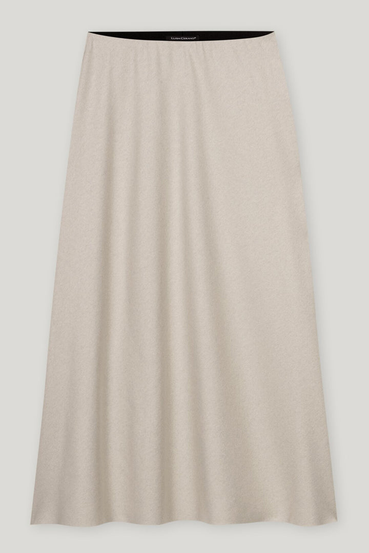 Beige skirt on a white background