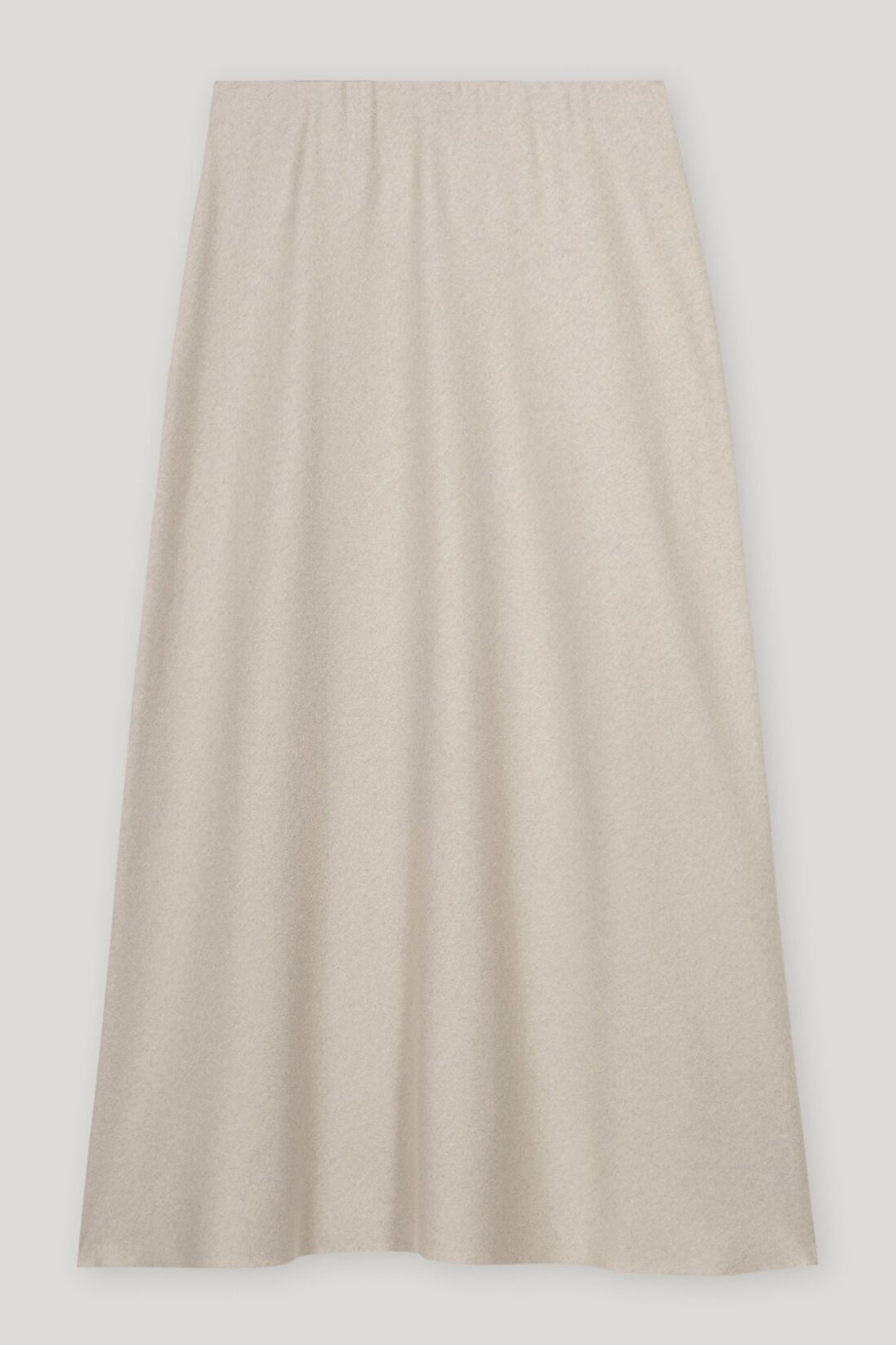 Beige skirt on a white background