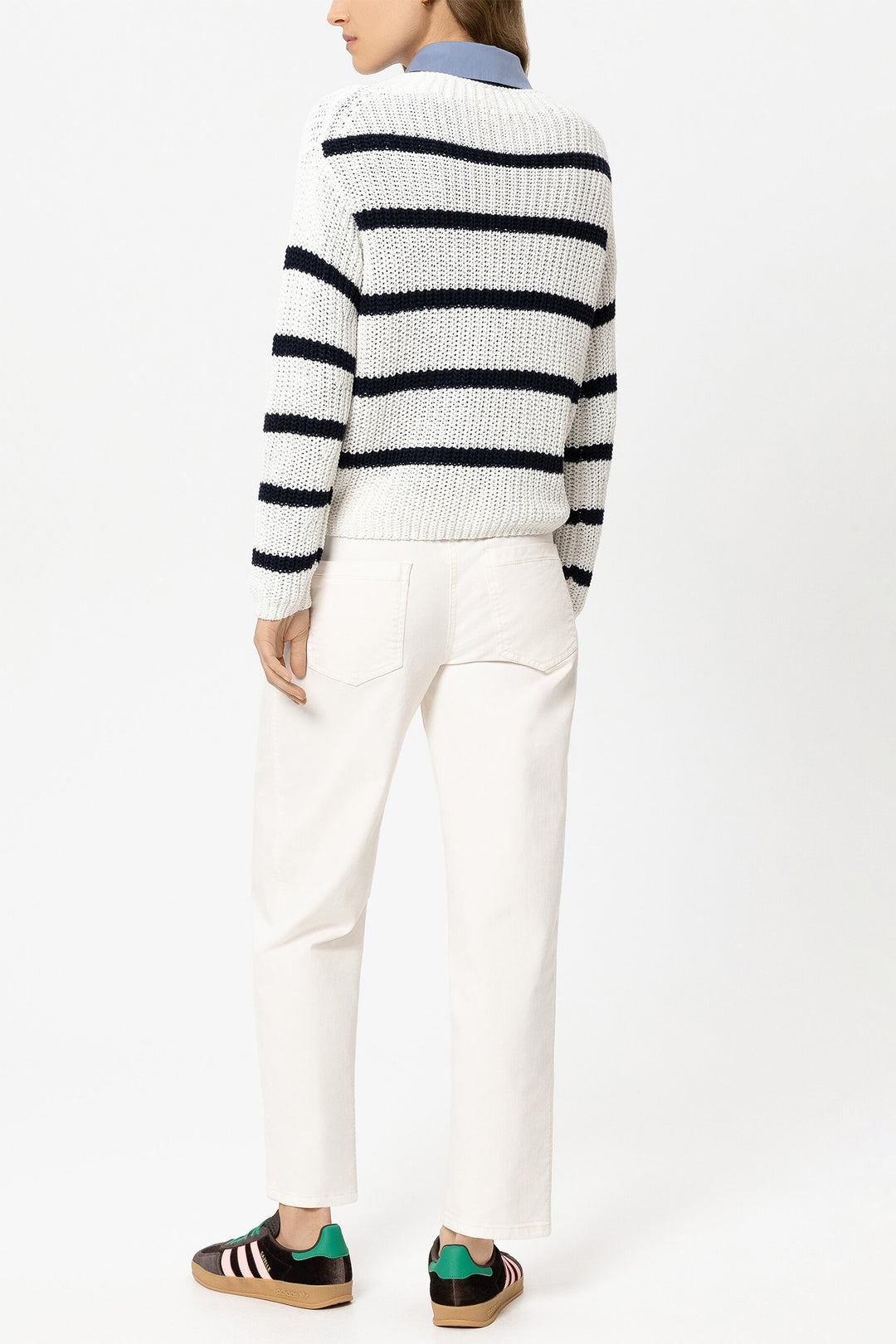 Luisa Cerano 638857 3797 Cream Denim Trousers 0105
