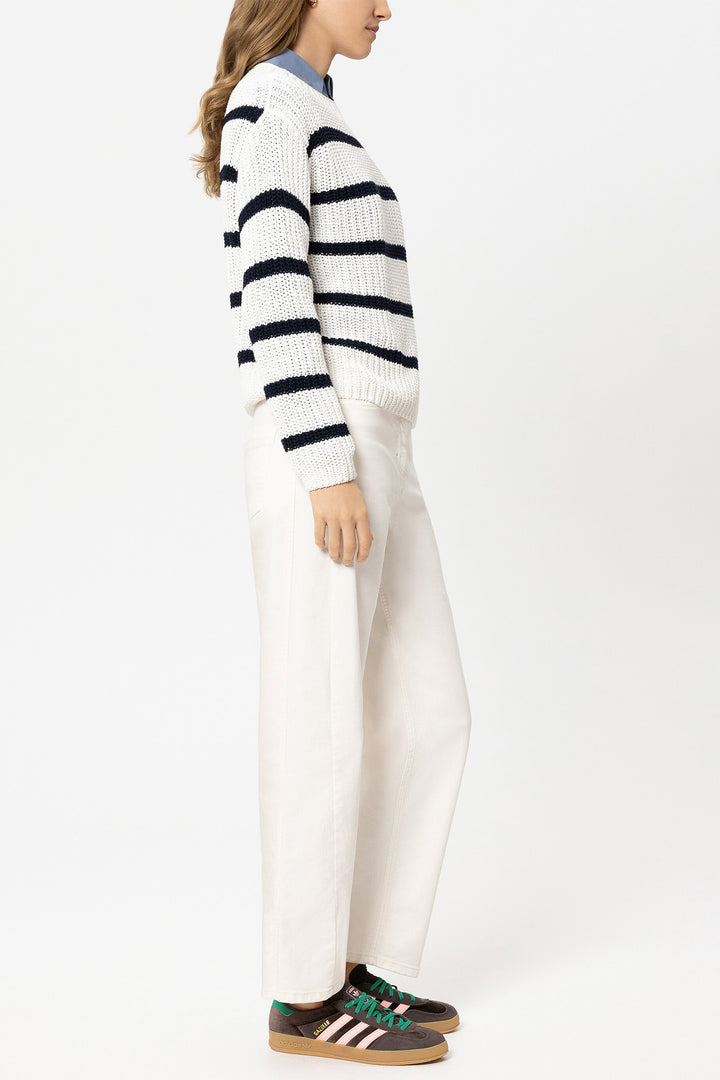 Luisa Cerano 638857 3797 Cream Denim Trousers 0105